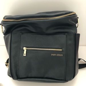 Fawn Design Original Black Diaper Bag